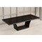 Homeroots 98" Dark Brown Solid Wood Self-Storing Leaf Pedestal Base Dining Table 343994 - alternate 4