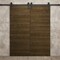 Sartodoors Modern Double Barn Door 56 x 80 inches, Ego 5000 Marble Oak, 13FT Rail Track Set, Solid Panel Int EGO5000DB-DMR-56 - alternate 4