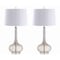Jonathan Y Bette 28.5" Glass Teardrop LED Table Lamp, Smoke Gray, 2PK JYL1079D-SET2 - alternate 5