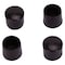 Prosource Furniture Leg Tip, Round, Plastic, Black, 5/8 in Dia, 5/8 in H FE-50602-PS - alternate 2