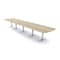 Skutchi Designs 20ft Arc Rectangle Conference Table With Power | Harmony Series | 20 Person Meeting Room Table HAR-AREC-48X240-T-K525-NA - alternate 1