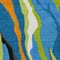 Homeroots 3' X 5' Denim Blue Copper And Green Abstract Washable Indoor Outdoor Area Rug 600960 - alternate 5
