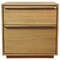Homeroots 28" Natural Solid and Manufactured Wood Two Drawer Nightstand 555397 - alternate 10