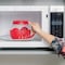 Epoca 3 Qt. Glass Popcorn Popper For Microwave Use W/ Protective Holder & Dual Function Silicone Lid, Red EKPRE-4320 - alternate 4