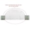 Mytee Products White 21 Oz PVC End Wall 26ft Wide w/ Door for Shipping Container Canopy Shelter CSB-DOOR26 - alternate 5