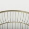 Homeroots Set of Two Clear and Gold Tempered Glass and Metal Wire Round Drum End Tables, 2PK 605374 - alternate 6