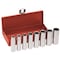 Klein Tools 1/2-Inch Drive Deep Socket Wrench Set, 8-Piece 65514 - alternate 1