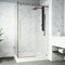 Vigo E-Class 36 in. L x 48 in. W x 82 in. H Frameless Sliding Shower Enclosure Kit in Matte Gold VG6053MGCL48WR - alternate 1