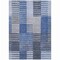 Homeroots 10' X 14' Denim Blue And Navy Blue Striped Washable Indoor Outdoor Area Rug 581694 - alternate 8