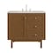 James Martin Vanities Laurent 36" Single Vanity, Honey Oak w/ 3 CM Siberian Silestone Top 545-V36-HNO-3SFR - alternate 1