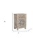 Homeroots 30" Gray Solid Wood Distressed One Drawer Nightstand 521202 - alternate 8