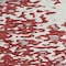 Homeroots 8' Burgundy And Ivory Round Abstract Washable Indoor Outdoor Area Rug 612943 - alternate 5