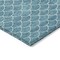 Homeroots 8' X 10' Teal Blue And Ivory Geometric Washable Indoor Outdoor Area Rug 596210 - alternate 7