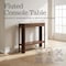 Alaterre Furniture Fluted Solid Wood Console Table 36 in Modern Entryway Table with Storage Shelf AFTBL-027 - alternate 6