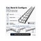 Kable Kontrol Wire Mesh Cable Tray, 4 in W x 2 in D x 10 in L, Black Coated, 30PK KK-4X2X10-BK-30 - alternate 7