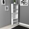 Homeroots 71" White Wood Corner Bar Cabinet 552280 - alternate 1