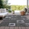 Homeroots 5' X 8' Black And Gray Geometric Washable Indoor Outdoor Area Rug 605014 - alternate 7