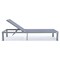 Leisuremod Marlin Grey Aluminum Patio Chaise Lounge Chair Set of 2 with Square Fire Pit Table, Dark Grey MLGRCF21-77DGR2 - alternate 6