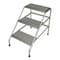Vestil Step Stand, 3 Steps, 30 Overall Height, Aluminum, Silver SSA-3-KD - alternate 3