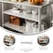 Flash Furniture Woodford Galvanized Under Shelf - Adjustable Lower Shelf for 30in. x 48in. Stainless Steel Tables NH-GU-3048-GG - alternate 6