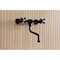 Kingston Brass Double-Handle Wall Mount Bathroom Faucet, Matte Black KS1210PKX - alternate 4