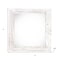 Homeroots 4" x 4" White Solid Wood Tabletop Picture Frame 386558 - alternate 3