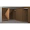 Sartodoors Invisible Solid Hidden Door with Handle, Planum 0010 Walnut with Black Hidden Frame 30" x 84" Right PLANUM0010HFB-SPW47-30 x 84-RH-I - alternate 2