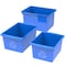 Storex 4 Gallon Recycling Bin, Blue 61505U06C - alternate 3