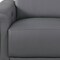 Homeroots 73in Dark Gray and Black Italian Leather Power Reclining Loveseat 720487 - alternate 8
