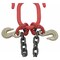 Mytee Products (2 Pack) Tow G80 Recovery V Chain w/ 3/8in x 2ft Legs, Two 15in J-Hook & Grab Hook, 2PK CH382V-15J-PLGH-G80x2 - alternate 5