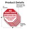 Signmission No Admittance Employees Only Vendor, 6 inch X 6 inch, Vinyl Decal, 5PK OC-D-5PACK-6-74 - alternate 3