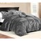 Homeroots Gray Queen Polyester 130 Thread Count Washable Down Comforter Set 528903 - alternate 1