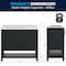 Flash Furniture Vega 42in. Vanity w/Sink, Blk Hardware, Soft Close, Open Shelf & 3 Drawers, Carrara Marble, Blk/Wht FS-VEGA42-BK-HDBLK-GG - alternate 8