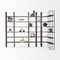 Homeroots 90" Black And Brown Iron and Wood Six Tier Bookcase 380588 - alternate 6