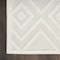 Homeroots 9' Ivory And White Square Geometric Indoor Outdoor Area Rug 555946 - alternate 6