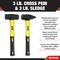 Performance Tool 3 lb. Cross Pein & 3 lb. Sledge, Fiberglass Handle, Heat Treated M7040B - alternate 3