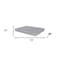 Homeroots 6" White Twin Aloe Vera Infused Memory Foam Mattress 248076 - alternate 4