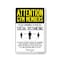 Signmission PSA, Gym Members Practice Social Distancing, 18in X 12in Peel And Stick Wall Graphic, RD-1218-25394 OS-NS-RD-1218-25394 - alternate 1