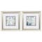 Homeroots Set of Two Blue Watercolor Brushed Silver Framed Wall Art, 2PK 365161 - alternate 3