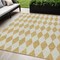 Homeroots 5' X 8' Gold And Light Brown Geometric Washable Indoor Outdoor Area Rug 577038 - alternate 1