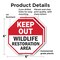 Signmission Keep Out Wildlife Restoration Area, 6 inch X 6 inch, Plastic Sign, 2PK OC-P-2PACK-6-344 - alternate 6