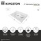Kingston Brass 37" x 22" Solid Surface Vanity Top with Oval Sink, 8" Faucet Drillings, Glossy White KVPB3722A38 - alternate 2