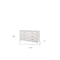 Homeroots 63" White Solid and Manufactured Wood Six Drawer Double Dresser 490485 - alternate 5