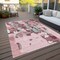 Homeroots 10' X 14' Pink And Gray Abstract Washable Indoor Outdoor Area Rug 599597 - alternate 4