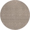 Homeroots 8' Brown And Beige Round Geometric Washable Indoor Outdoor Area Rug 595633 - alternate 5