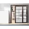 Sartodoors Sliding Closet Bypass Doors with Frosted Glass 48x84 (2* 24x84) Solid Core Modern Interior QUADRO4002DBD-CA-4884 - alternate 1