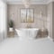 Apollo Tile 10x12 Thassos Honed Snow White Marble Mosaic Hexagon Wall and Floor Tile 4.46 sq ft/case, 5PK APLMKN88G55HA - alternate 2