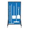 5S Supplies Housekeeping Shadow Board Broom Station V10, Blue / White, Broom + Stand HSB-V10-BLUE/WHITE-BO-STAND - alternate 1