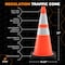 Xpose Safety Traffic Safety Cone, 28 in, PVC, Dual 6 in & 4 in Reflective Collar, DOT Approved, Orange OTC28-64-1-X - alternate 6