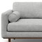 Homeroots 102" Gray Fabric Sofa With Brown Legs 641040 - alternate 5